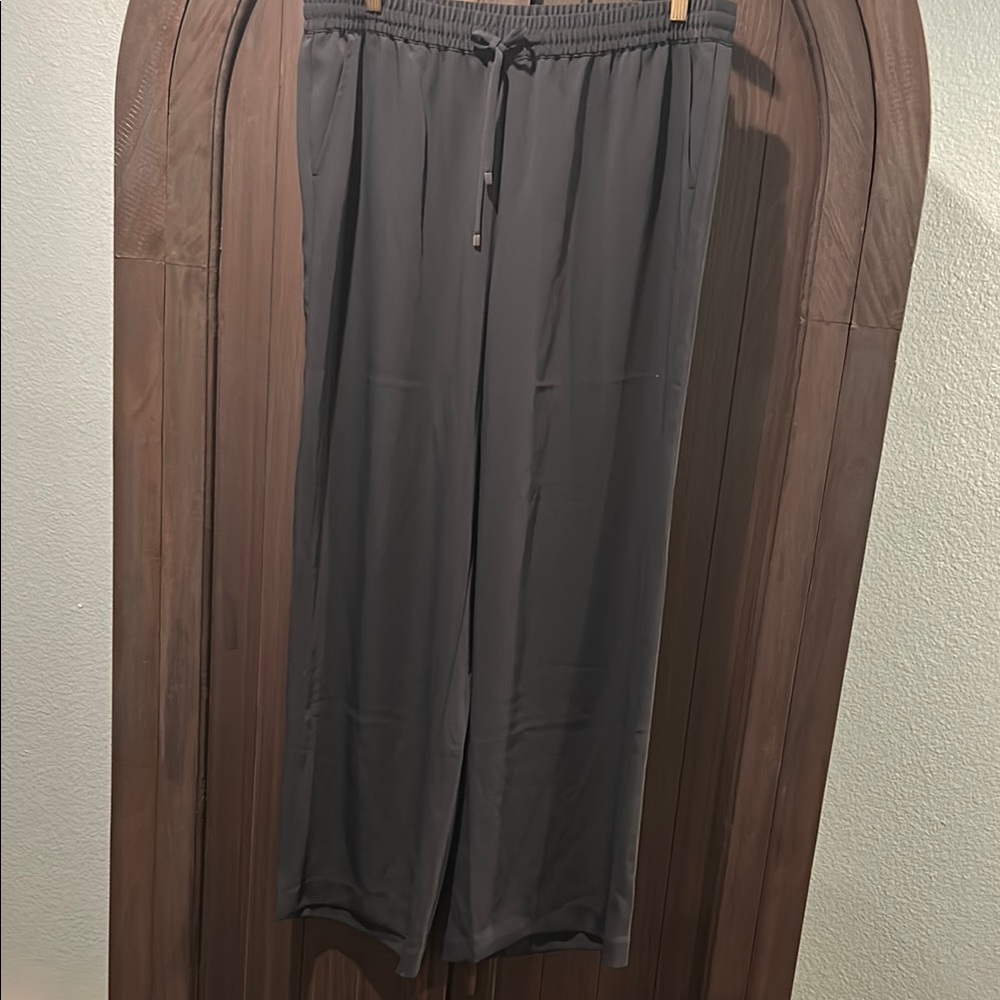J. Jill Charcoal Wide Leg Pants